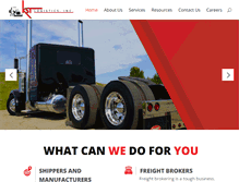 Tablet Screenshot of kstlogistics.com